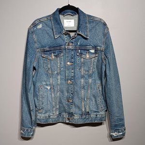 Old Navy. Distressed Jean Jacket (Men's Size Medium)